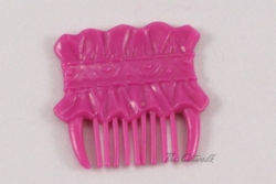 Dark Pink Ruffle Comb