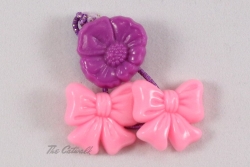 Flower and Bow Barrette
